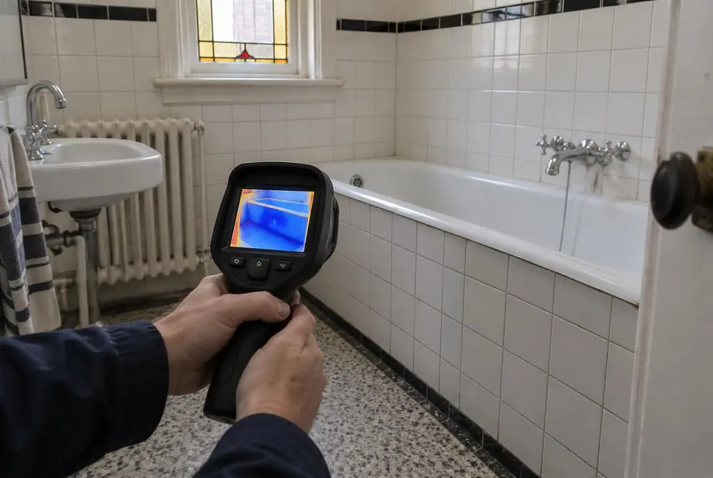 Lekdetectie Gouda – onderzoek in een badkamer van een oudere woning
